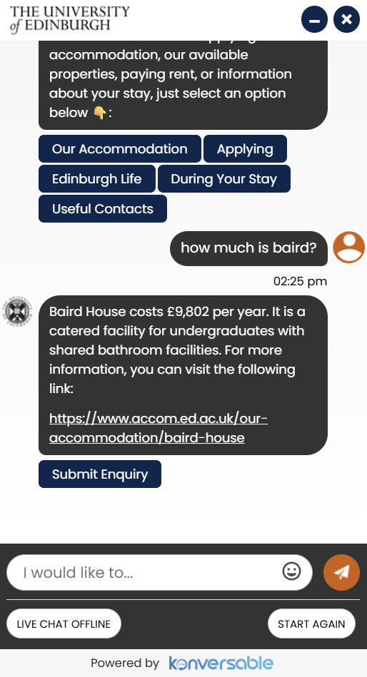 University of Edinburgh Case Study