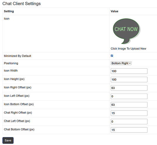 Chat Client Settings Image